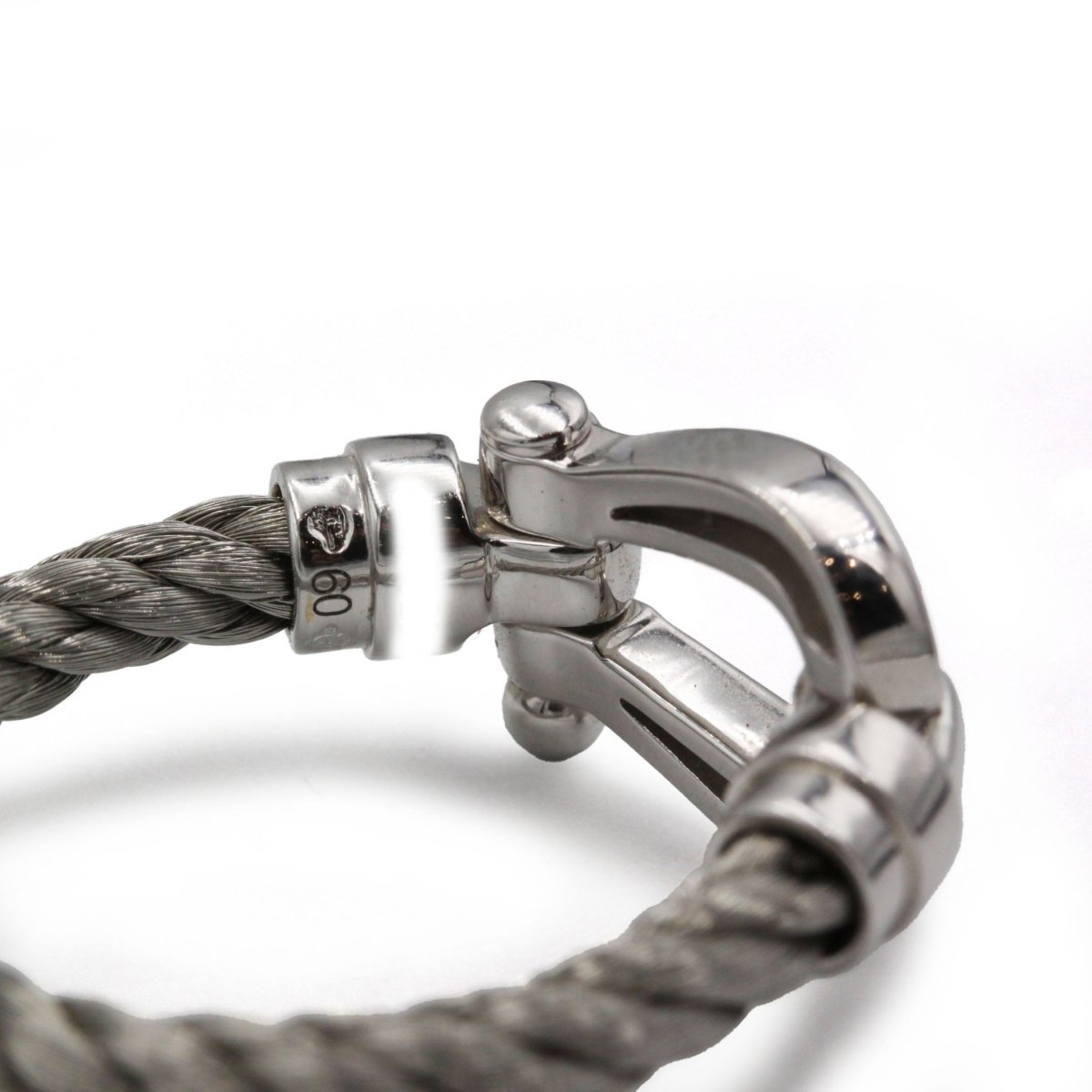 Bague FRED Force 10 en or blanc et acier - Castafiore