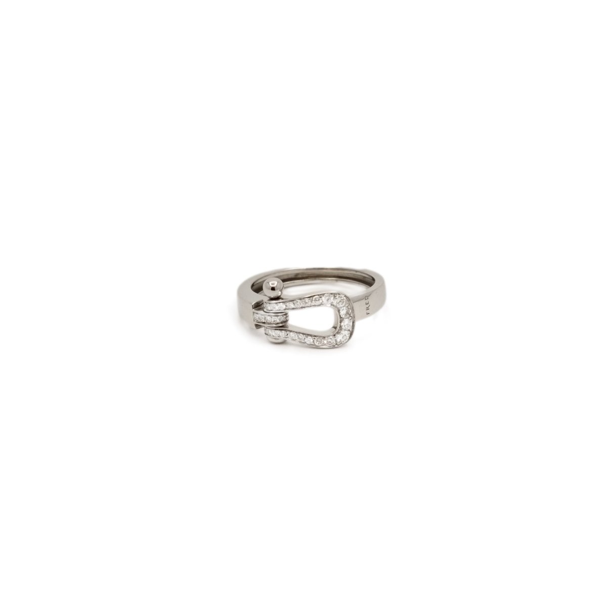 Bague FRED "Force 10" en or blanc et diamants - Castafiore