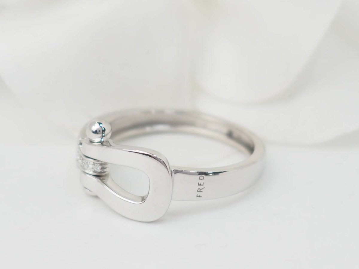 Bague FRED "Force 10" en or blanc et diamants - Castafiore