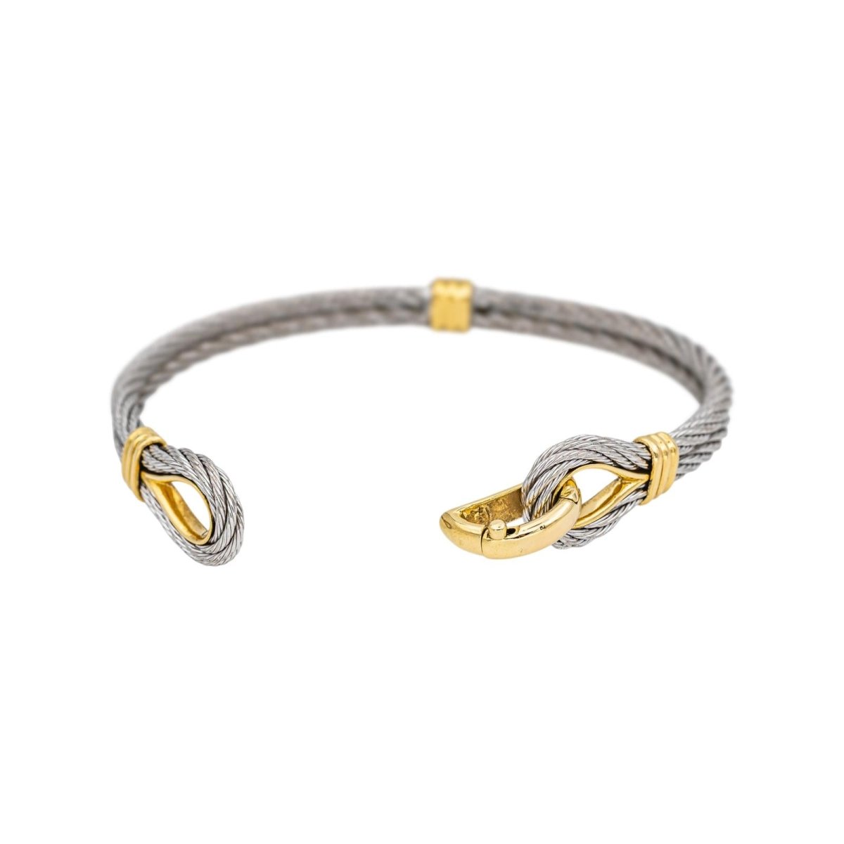 Bague FRED "Force 10" en or jaune et acier - Castafiore