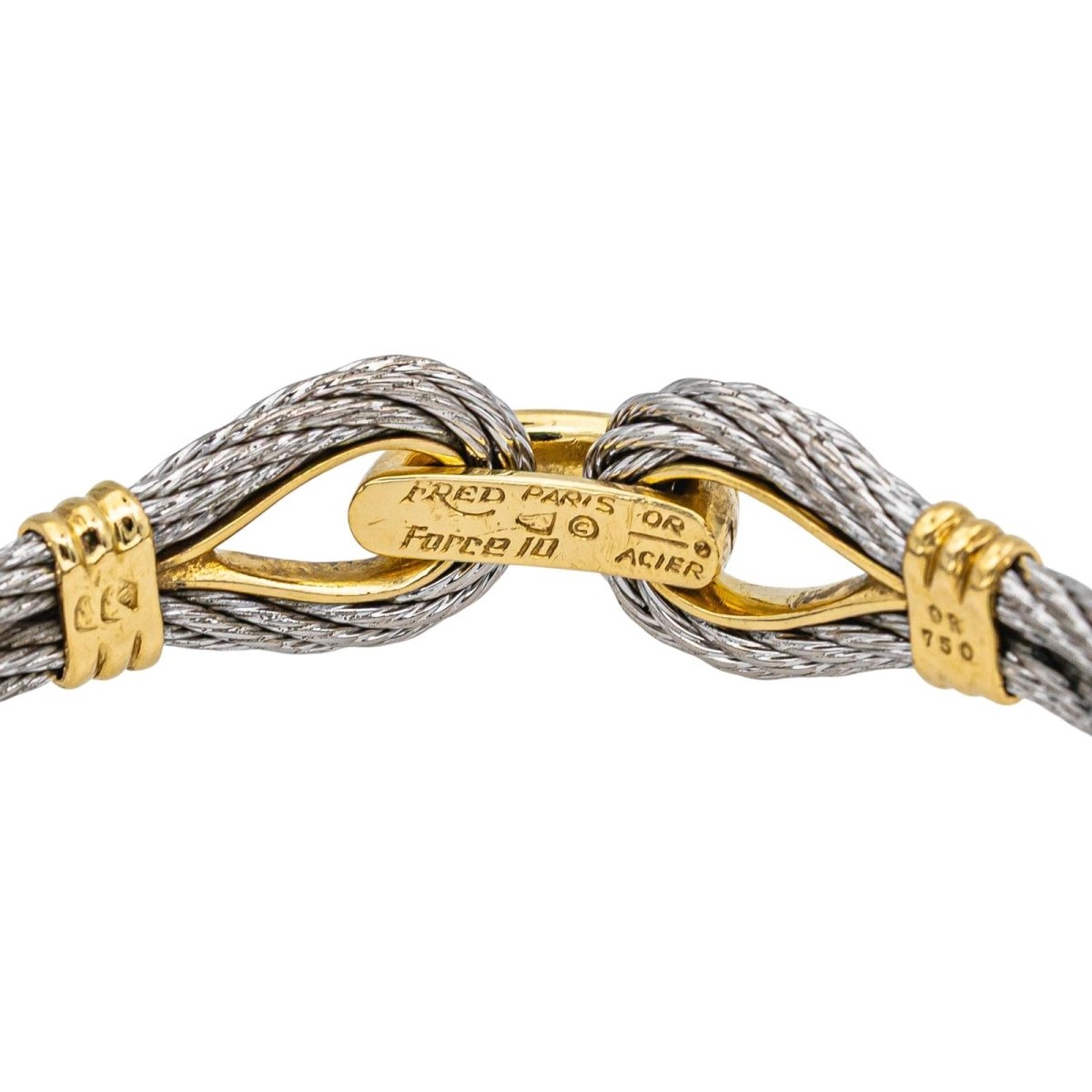 Bague FRED "Force 10" en or jaune et acier - Castafiore