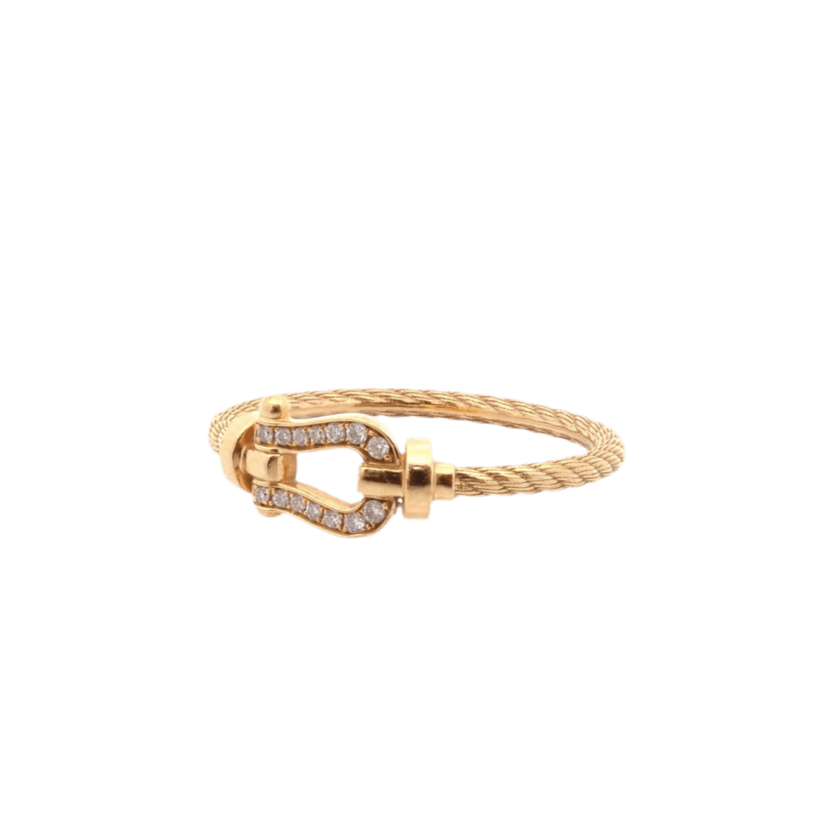 Bague FRED "Force 10" en or jaune et diamants - Castafiore