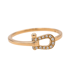 Bague FRED "Force 10" en or rose et diamants - Castafiore