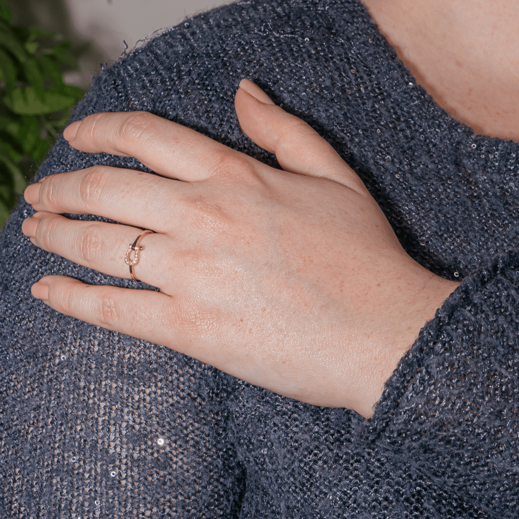 Bague FRED "Force 10" en or rose et diamants - Castafiore