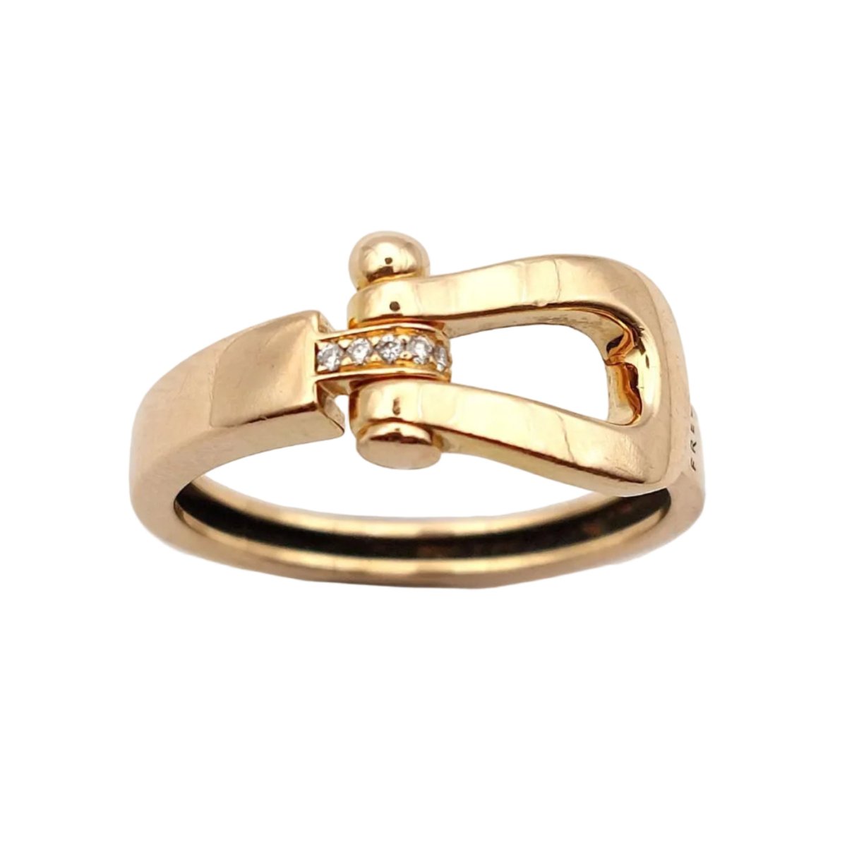 Bague FRED "Force 10" en or rose et diamants - Castafiore