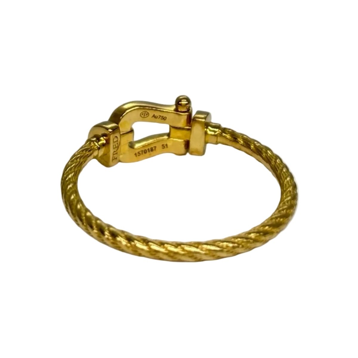Bague FRED "Force 10" PM en or jaune et diamants - Castafiore