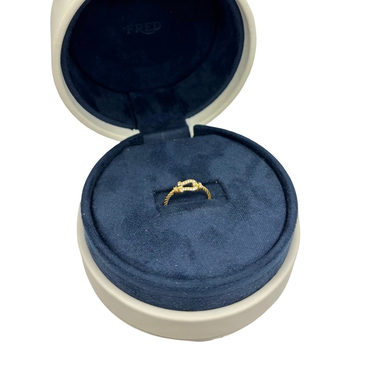 Bague FRED "Force 10" PM en or jaune et diamants - Castafiore