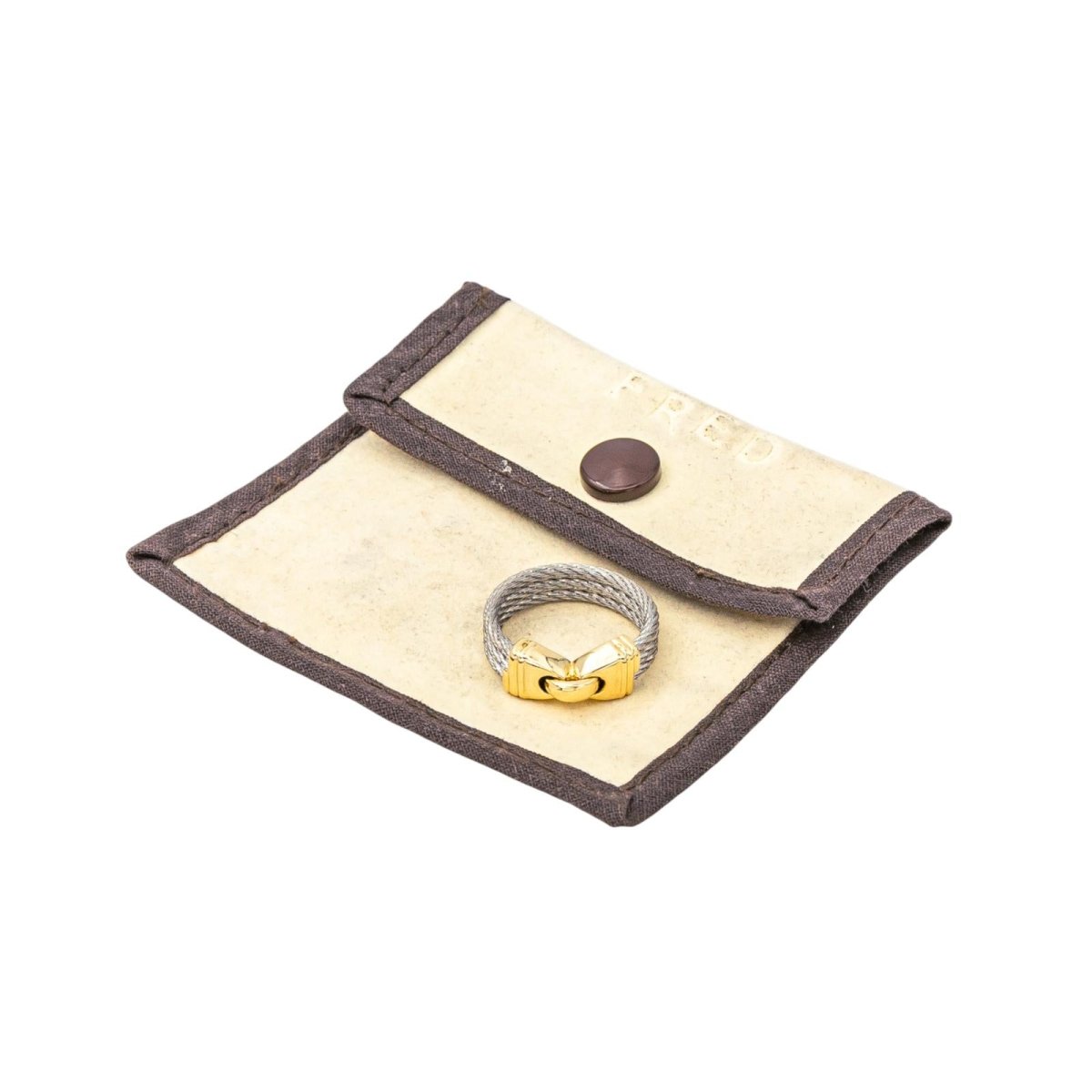 Bague FRED "Force10" en or jaune et acier - Castafiore