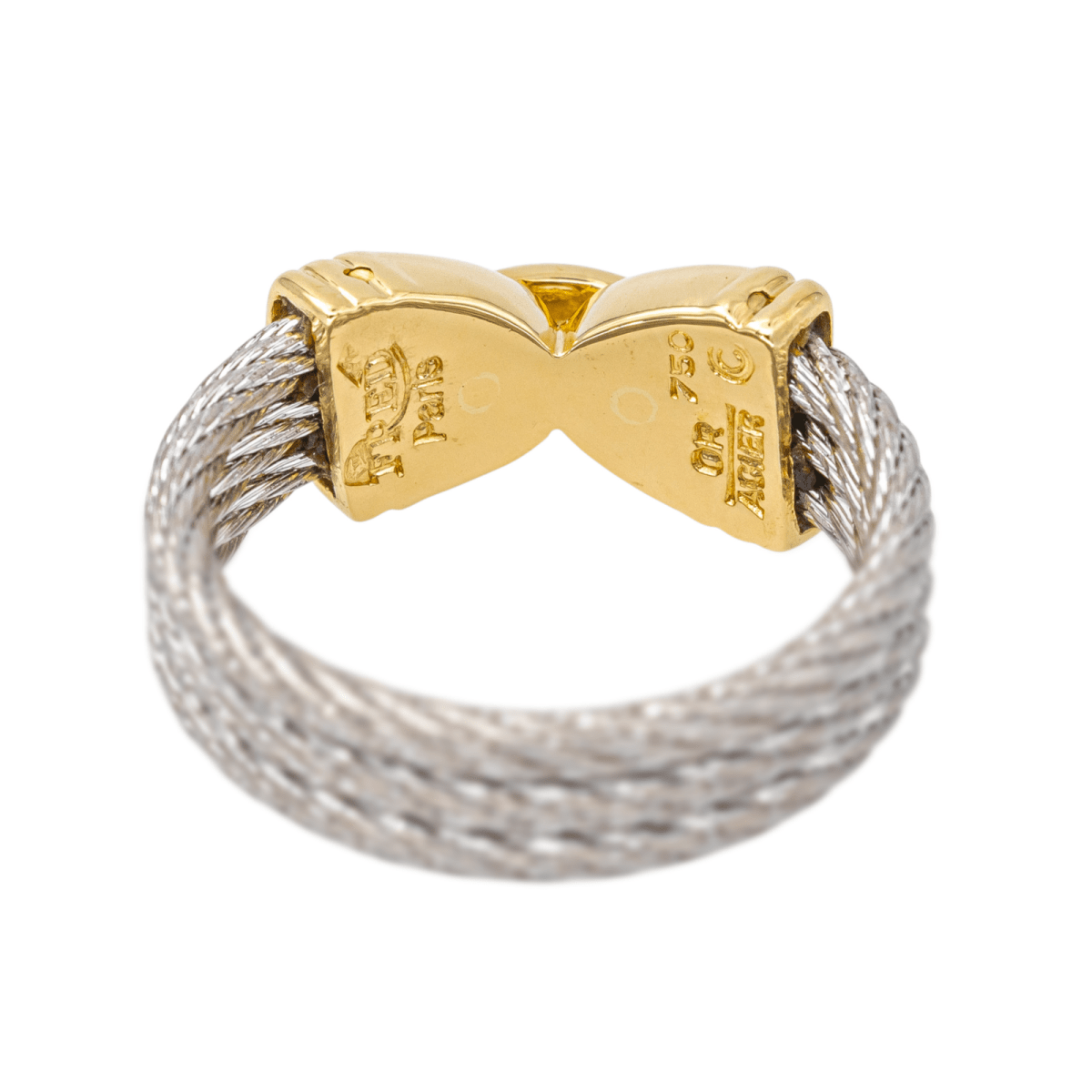 Bague FRED "Force10" en or jaune et acier - Castafiore