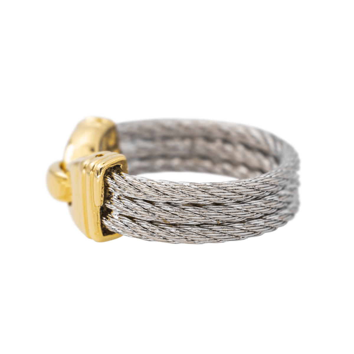 Bague FRED "Force10" en or jaune et acier - Castafiore