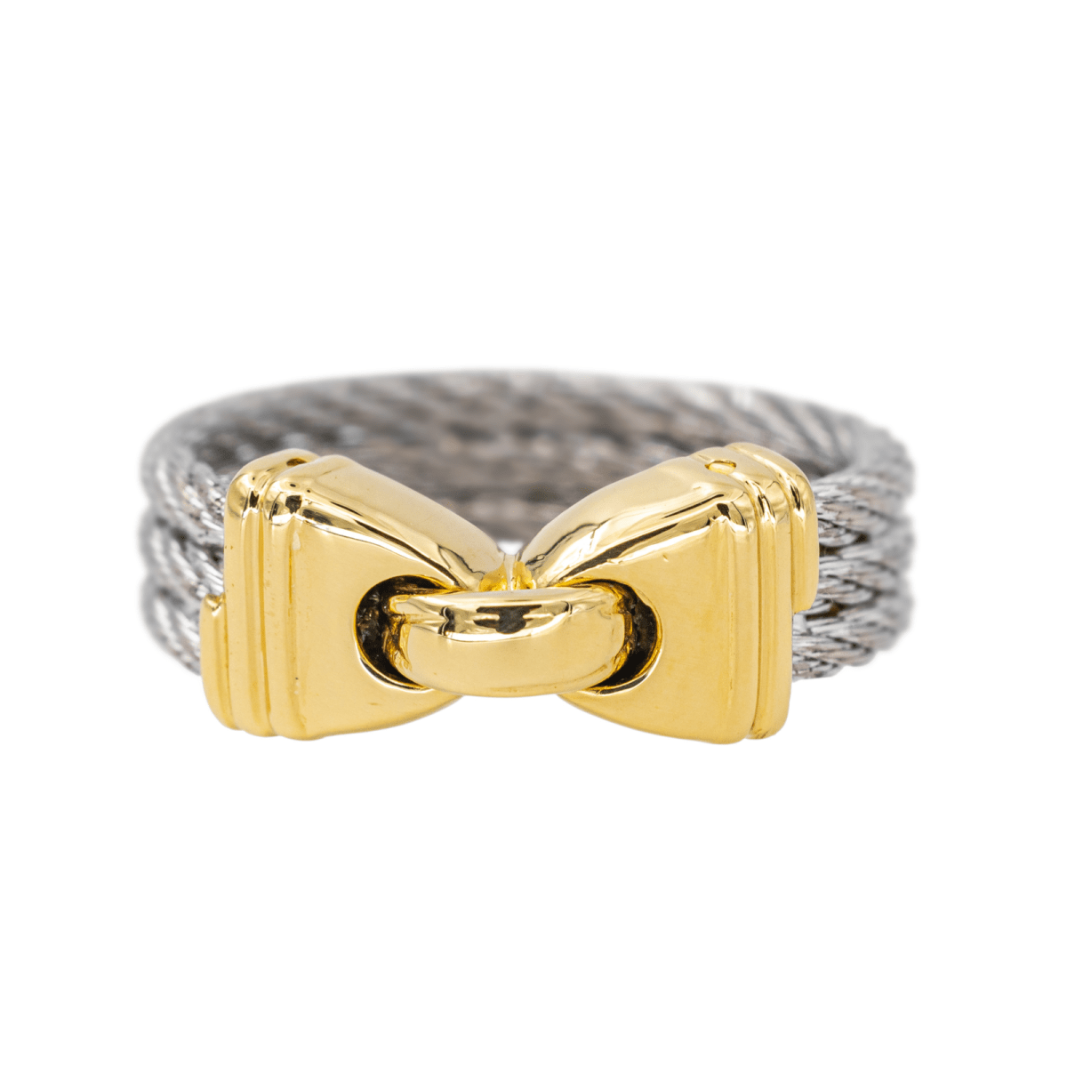 Bague FRED "Force10" en or jaune et acier - Castafiore