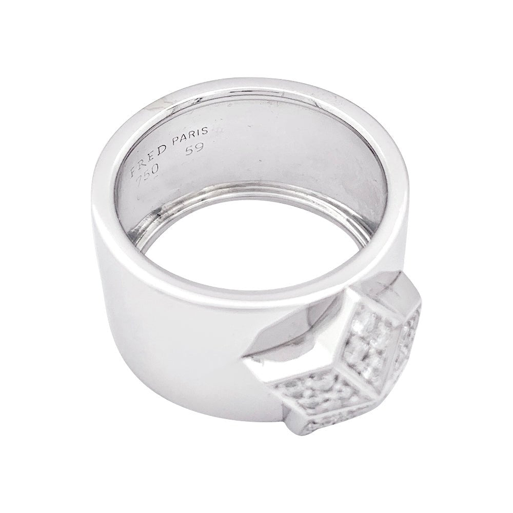 Bague FRED "Lucifer" en or blanc et diamant - Castafiore