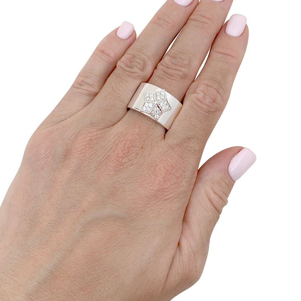 Bague FRED "Lucifer" en or blanc et diamant - Castafiore