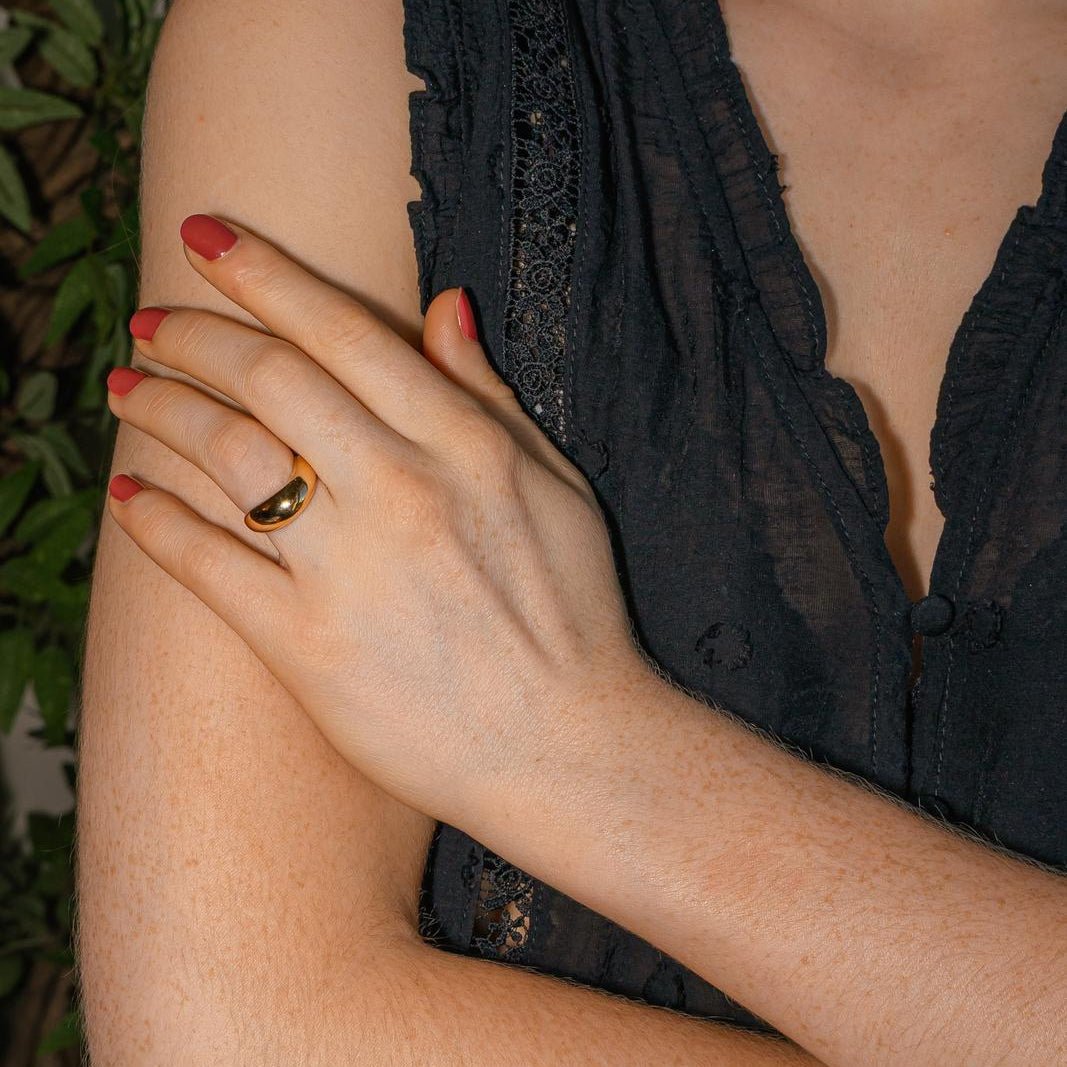 Bague FRED "Mouvementé" en or jaune - Castafiore