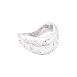 Bague Fred Mouvementée en or blanc diamants - Castafiore