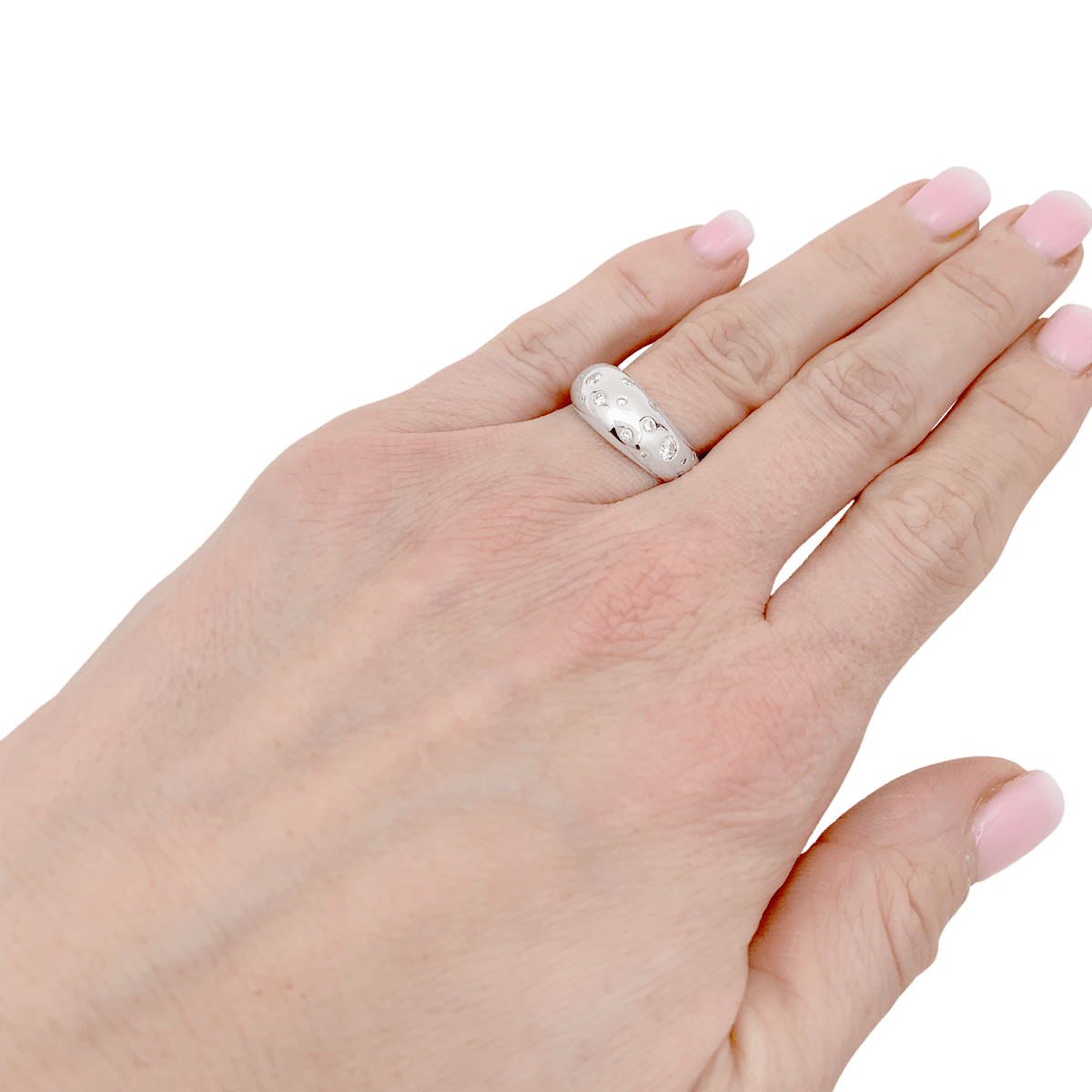 Bague Fred Mouvementée en or blanc diamants - Castafiore