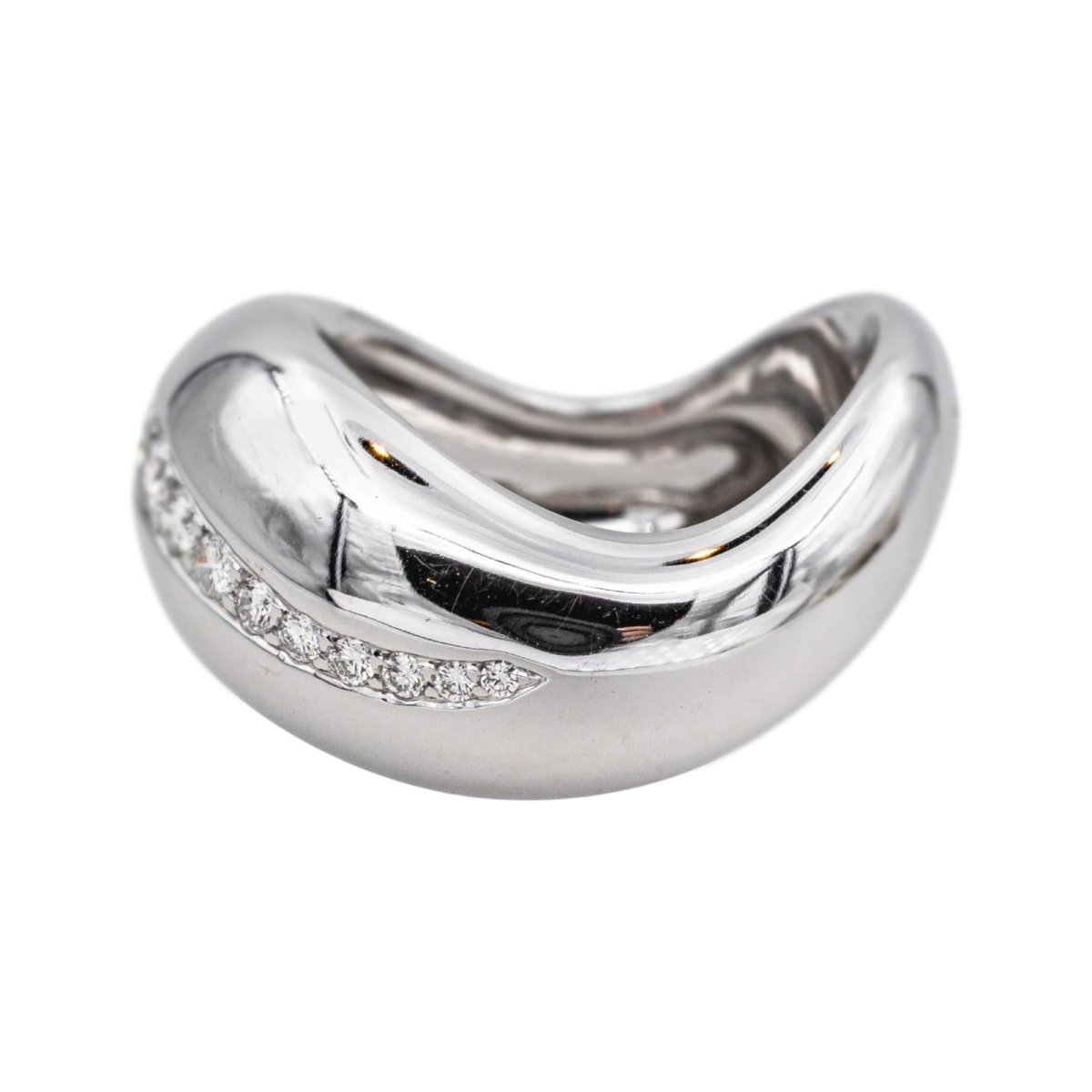 Bague FRED "Mouvementée" en or blanc et diamants - Castafiore