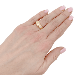 Bague Fred Mouvementée en or jaune diamants - Castafiore