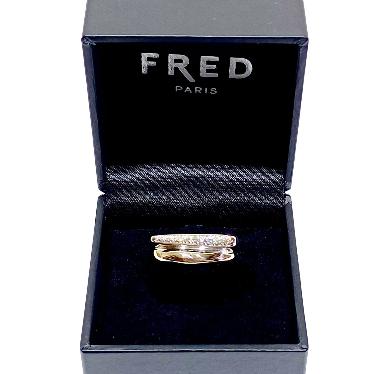 Bague FRED "Success" en or blanc et diamants - Castafiore