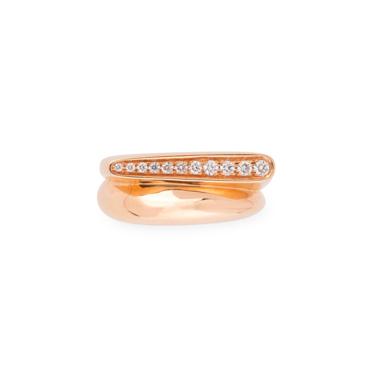 Bague FRED "Success" en or rose et diamants - Castafiore