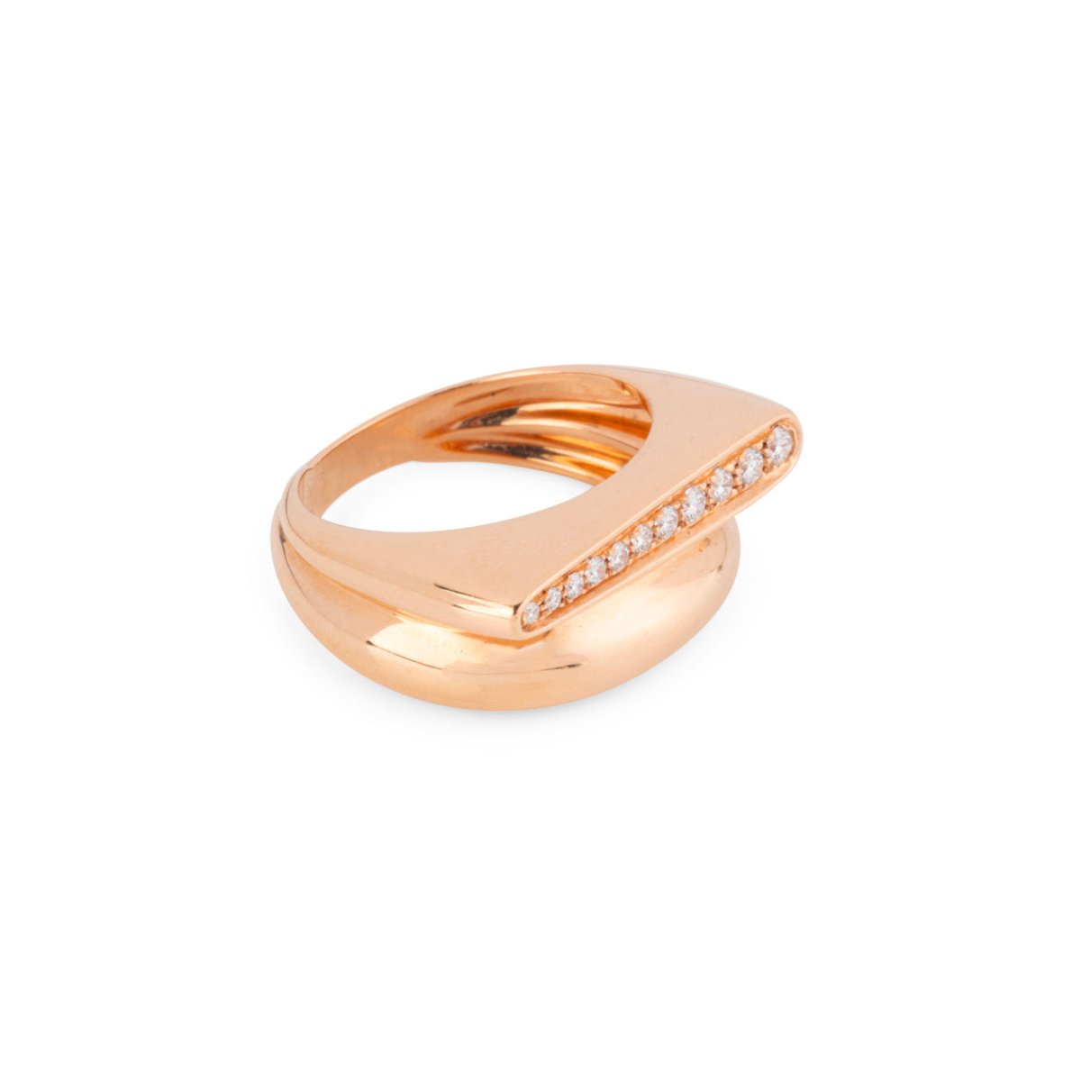 Bague FRED "Success" en or rose et diamants - Castafiore