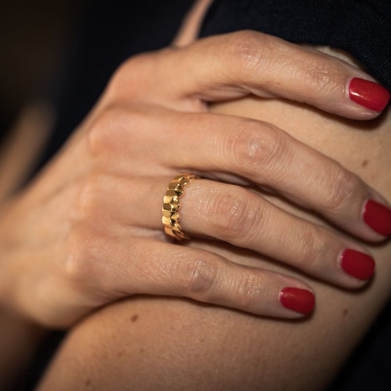 Bague FRED "Une île d'or" en or jaune - Castafiore