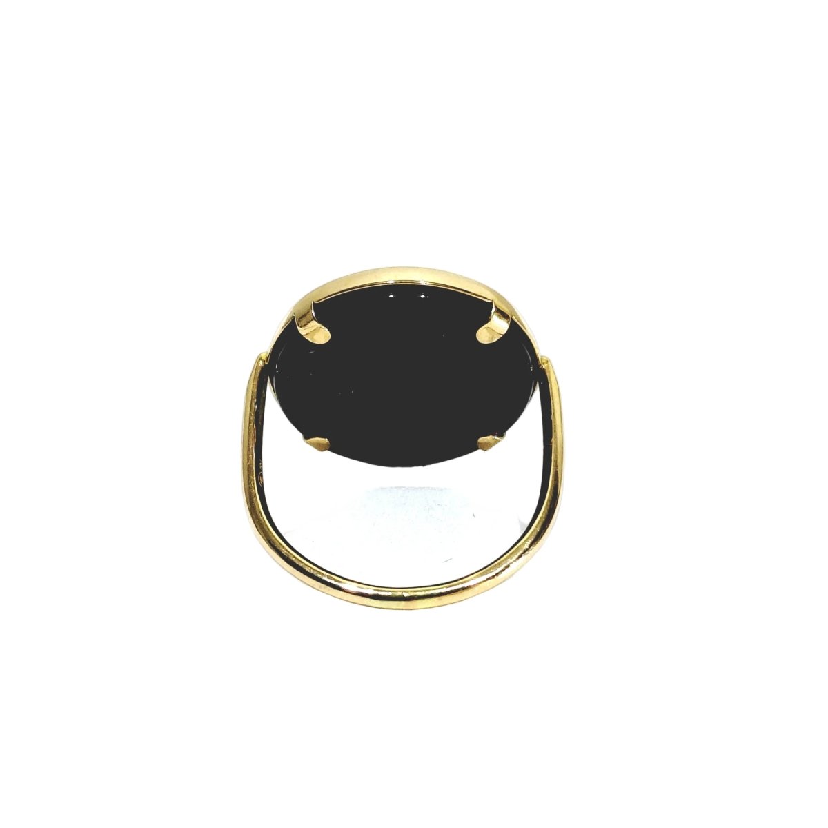 Bague GINETTE NY en or rose et onyx - Castafiore