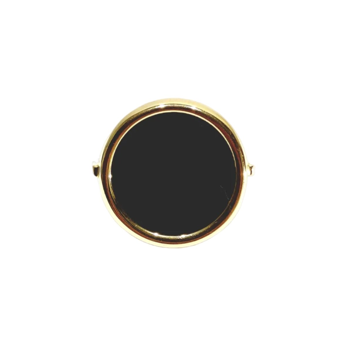 Bague GINETTE NY en or rose et onyx - Castafiore