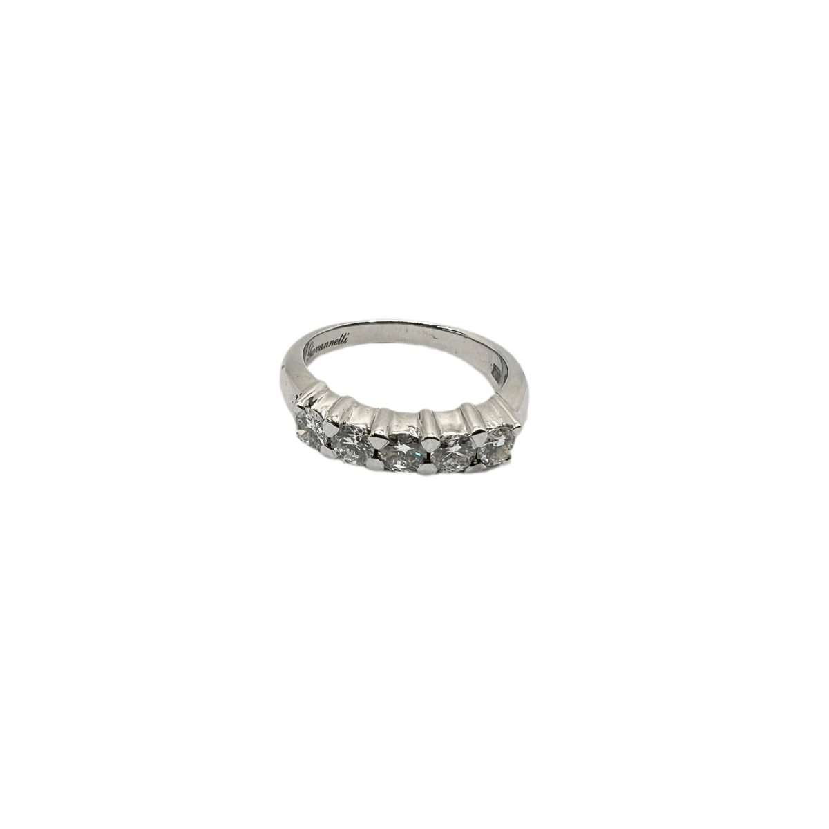 Bague GIOVANNETTI en or blanc et diamants - Castafiore
