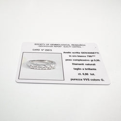 Bague GIOVANNETTI en or blanc et diamants - Castafiore