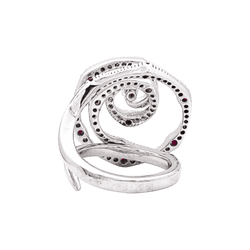 Ring Giovanni Ferraris, white gold, diamonds and rubies.