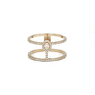 Bague Glam'Azone Messika en or rose avec diamants - Castafiore