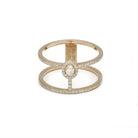 Bague Glam'Azone Messika en or rose avec diamants - Castafiore