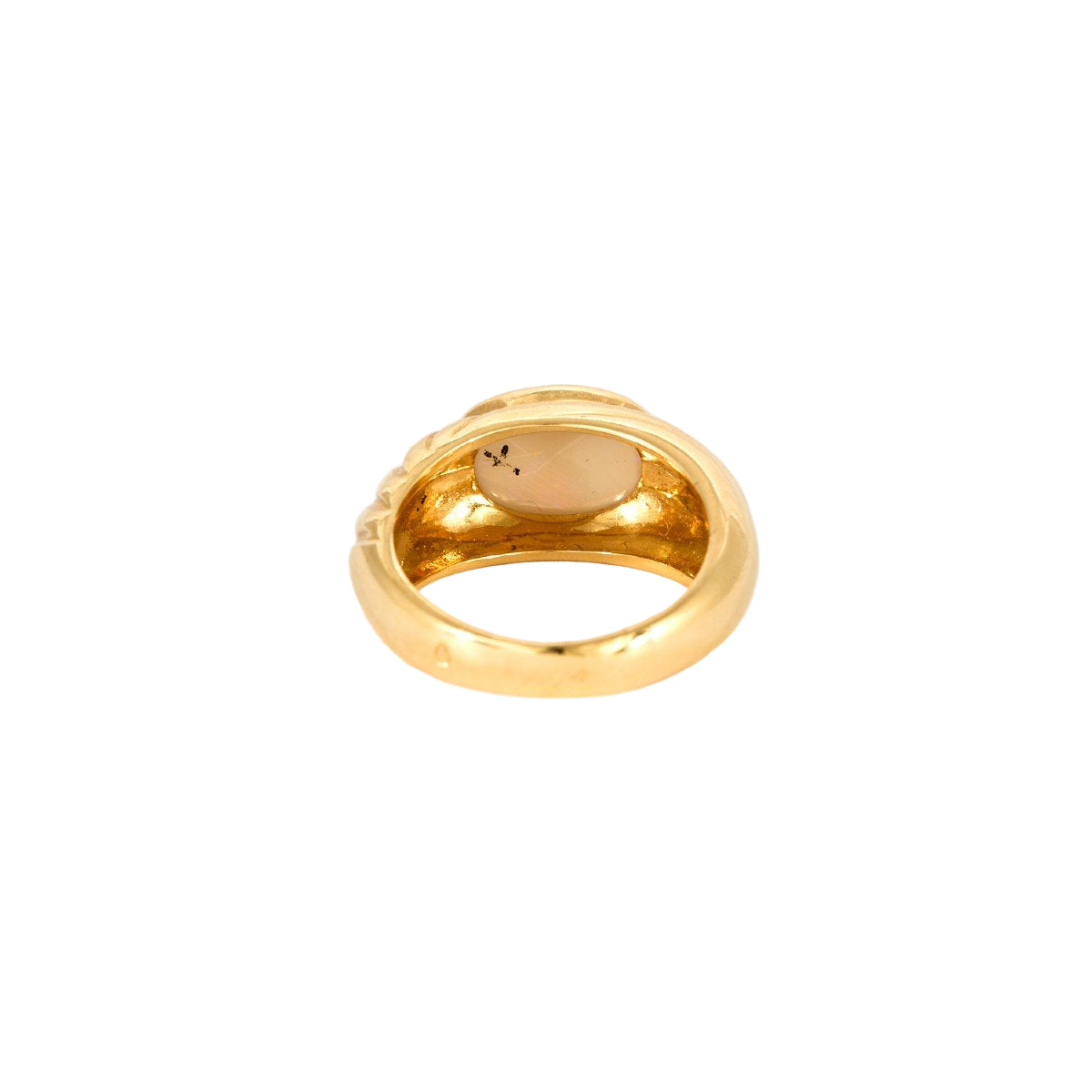 Bague Godron en or jaune et opale - Castafiore