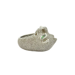 Bague GOUBLE' PARIS en or blanc, tsavorites et diamants - Castafiore