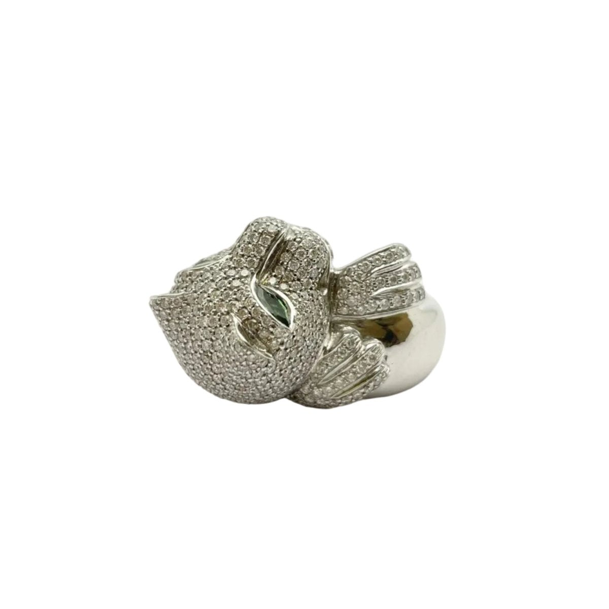 Bague GOUBLE' PARIS en or blanc, tsavorites et diamants - Castafiore