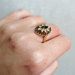 Bague grenats vintage - Castafiore