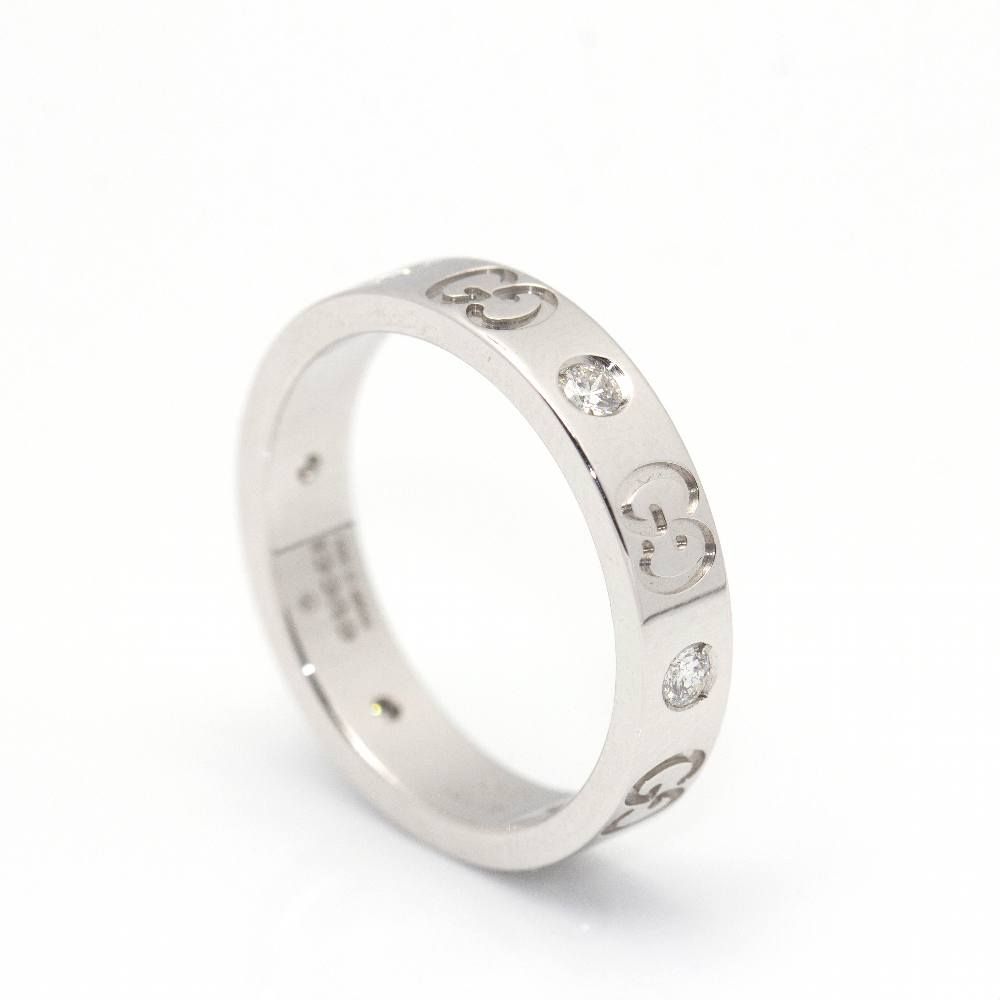 Bague GUCCI avec diamants et or blanc - Castafiore