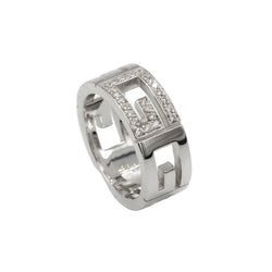 Bague GUCCI en or blanc et diamants - Castafiore