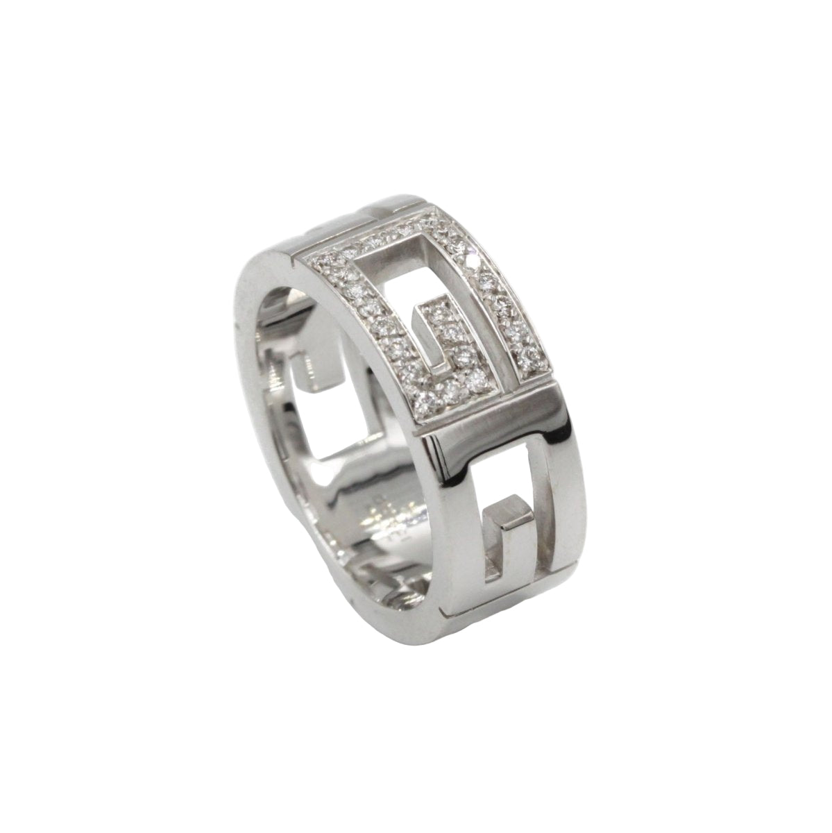 Bague GUCCI en or blanc et diamants - Castafiore