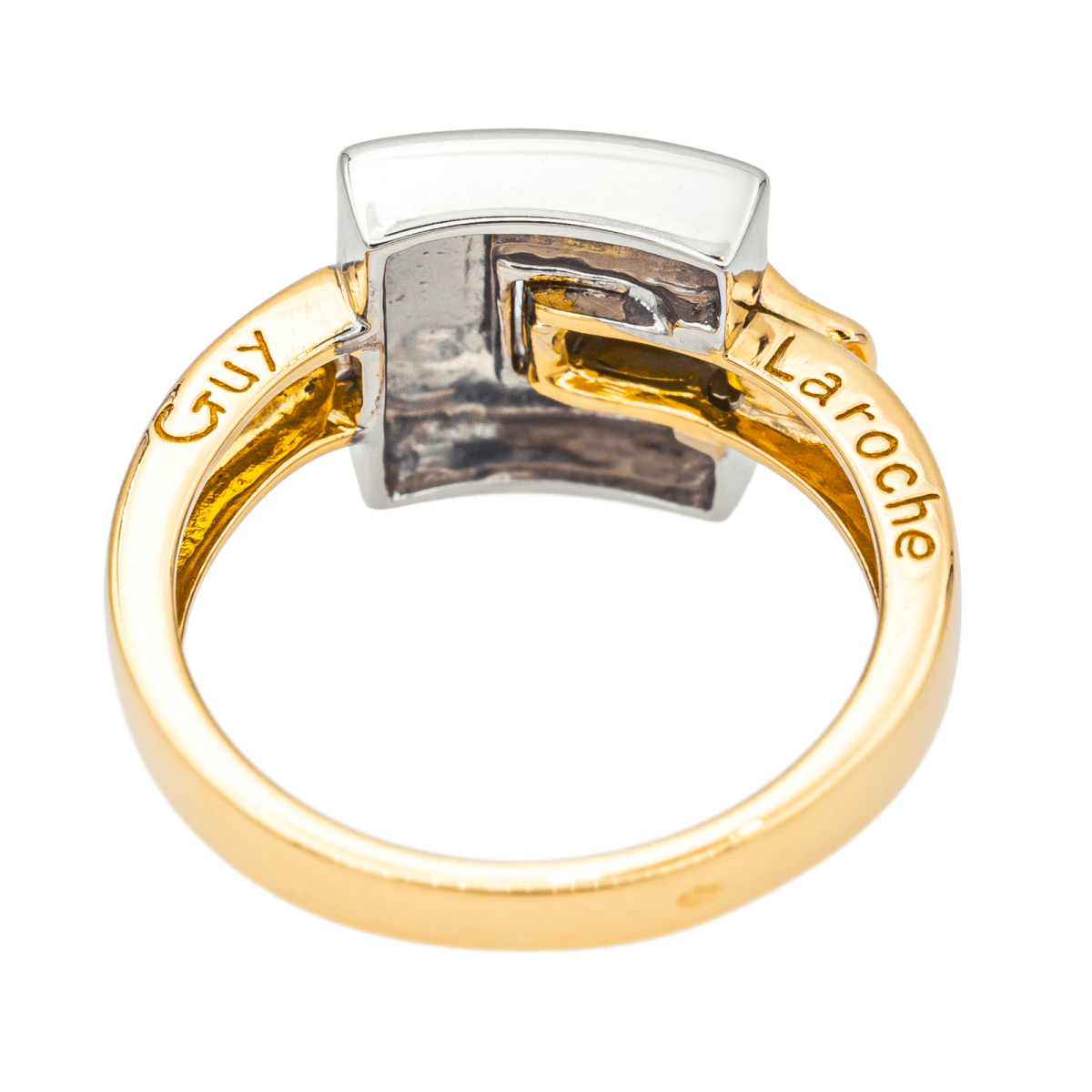 Bague GUY LAROCHE en or jaune et or blanc - Castafiore