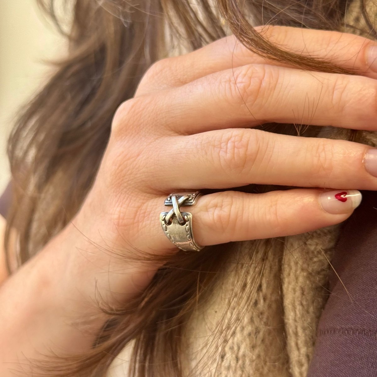 Bague Hermès argent - Castafiore