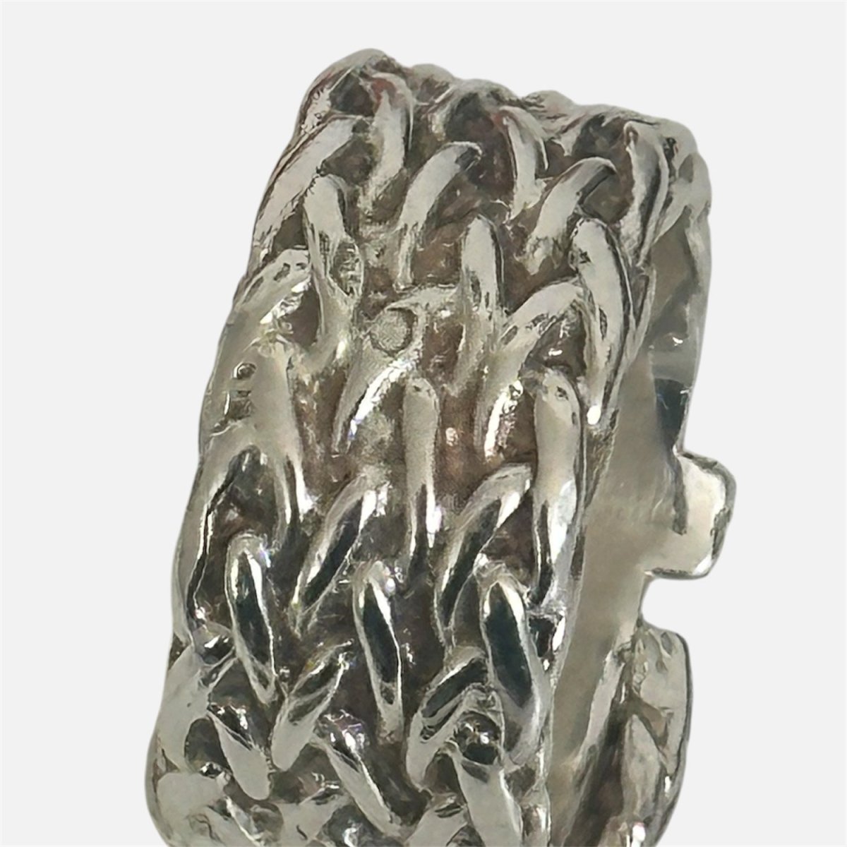 Bague HERMÈS “Boucle Cellier Diane” en argent - Castafiore