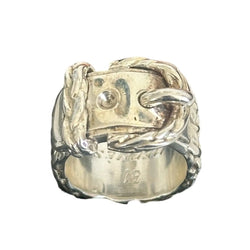 Bague HERMÈS “Boucle Cellier Diane” en argent - Castafiore