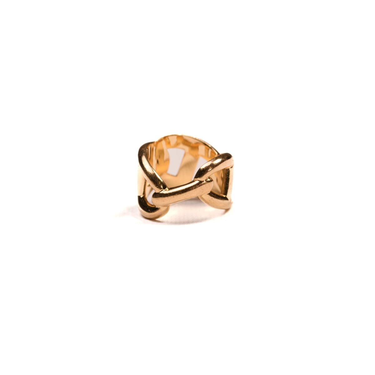 Bague Hermès Chaîne d'Ancre Enchaînée en or jaune - Castafiore