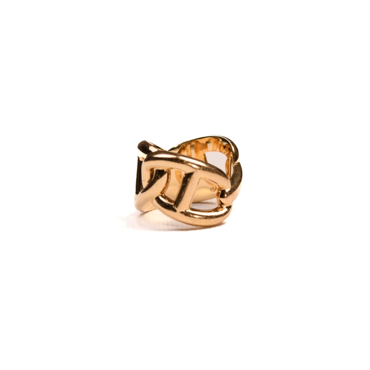 Bague Hermès Chaîne d'Ancre Enchaînée en or jaune - Castafiore