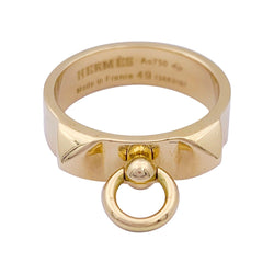 Bague HERMÈS, "Collier de chien", or jaune. - Castafiore