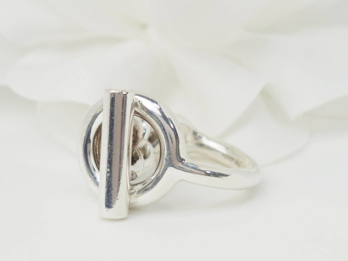Bague HERMÈS Croisette en argent - Castafiore