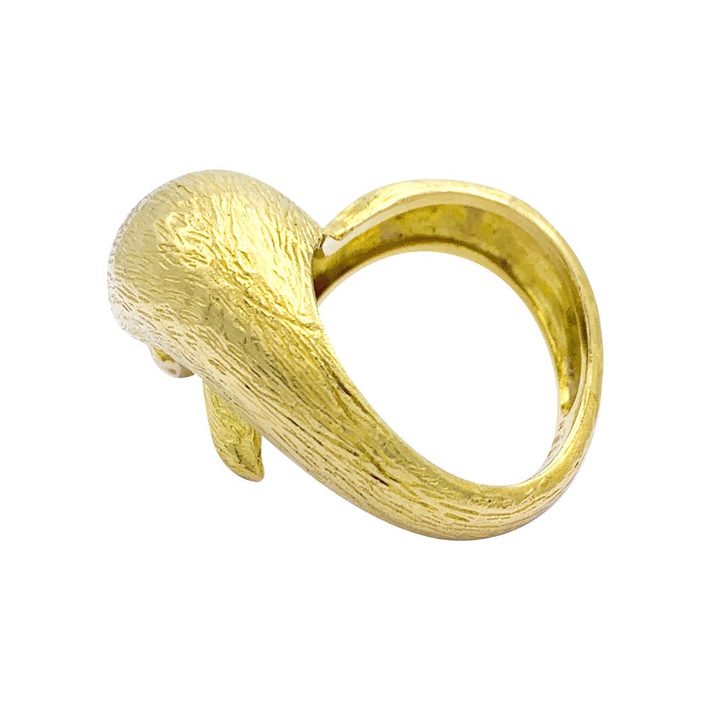 Bague Hermès, "Dauphin", or jaune - Castafiore