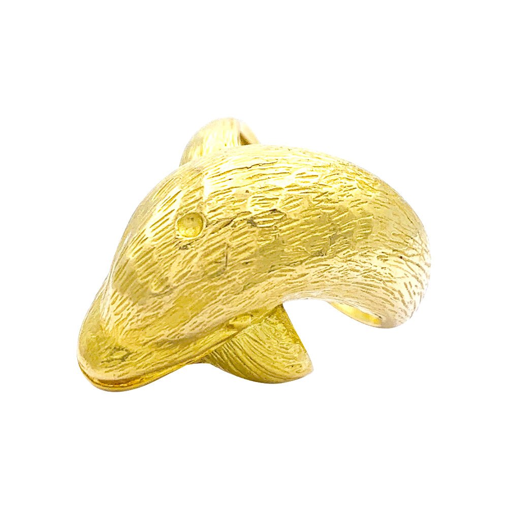 Bague Hermès, "Dauphin", or jaune - Castafiore